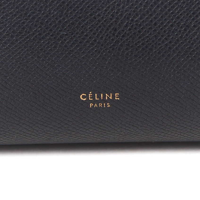 Grained Calfskin Mini Belt Bag Black