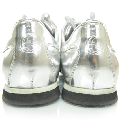 Gucci Mens Guccissima Sneakers 9 Metallic Silver 5 of 10