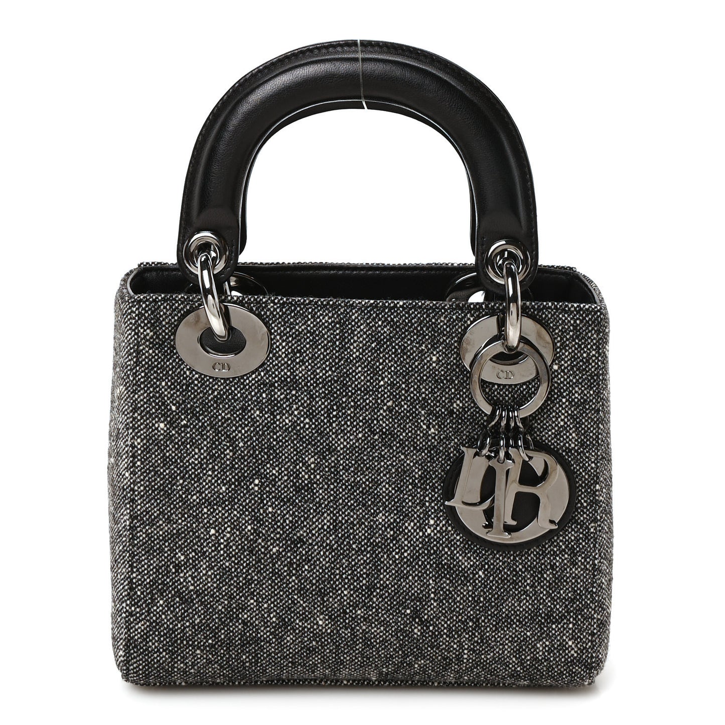 Tweed Mini Lady Dior Black