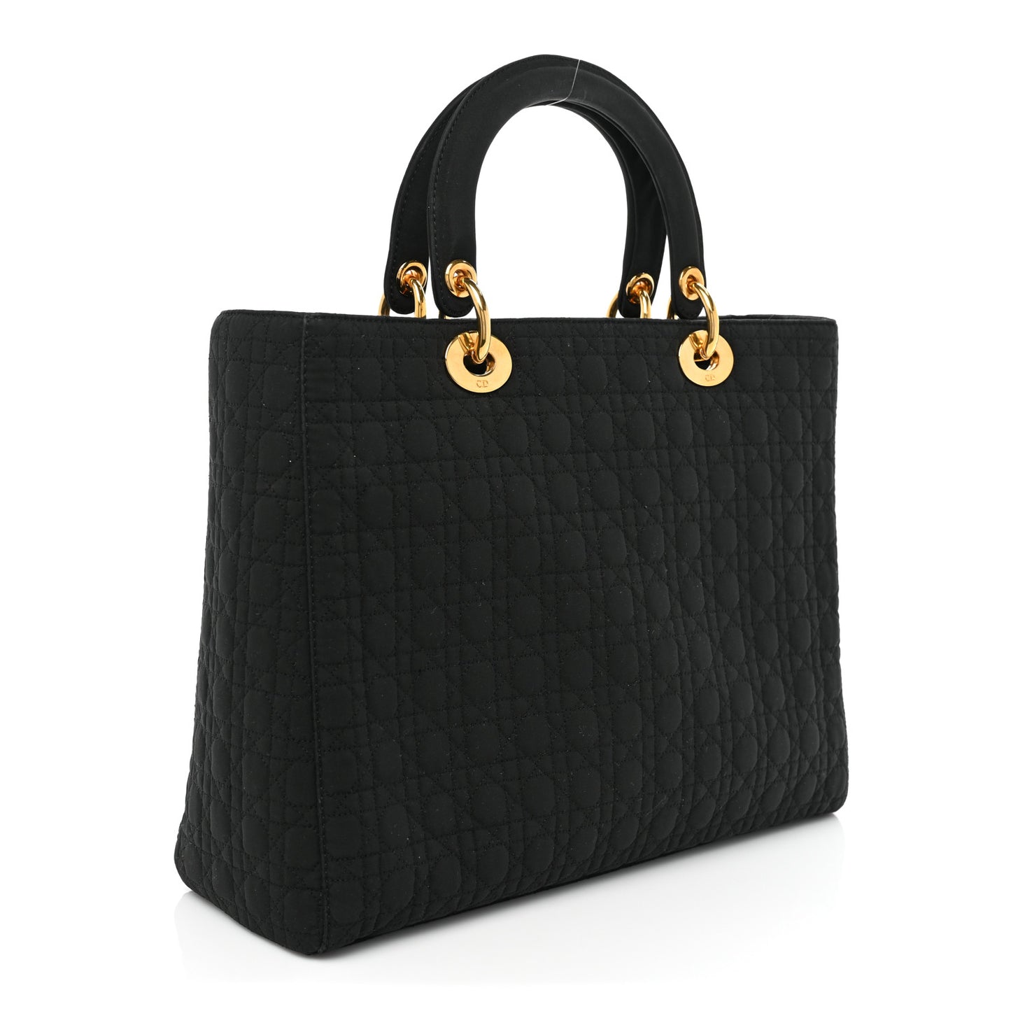 Nylon Cannage Large Lady Dior Black