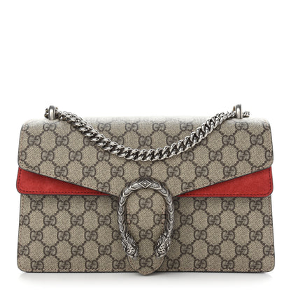 Gucci GG Supreme Monogram Small Dionysus Shoulder Bag Red 1 of 10