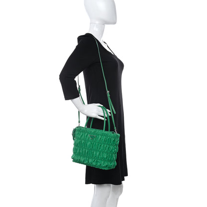 Prada Tessuto Nylon Gaufre Tote Menta 2 of 13