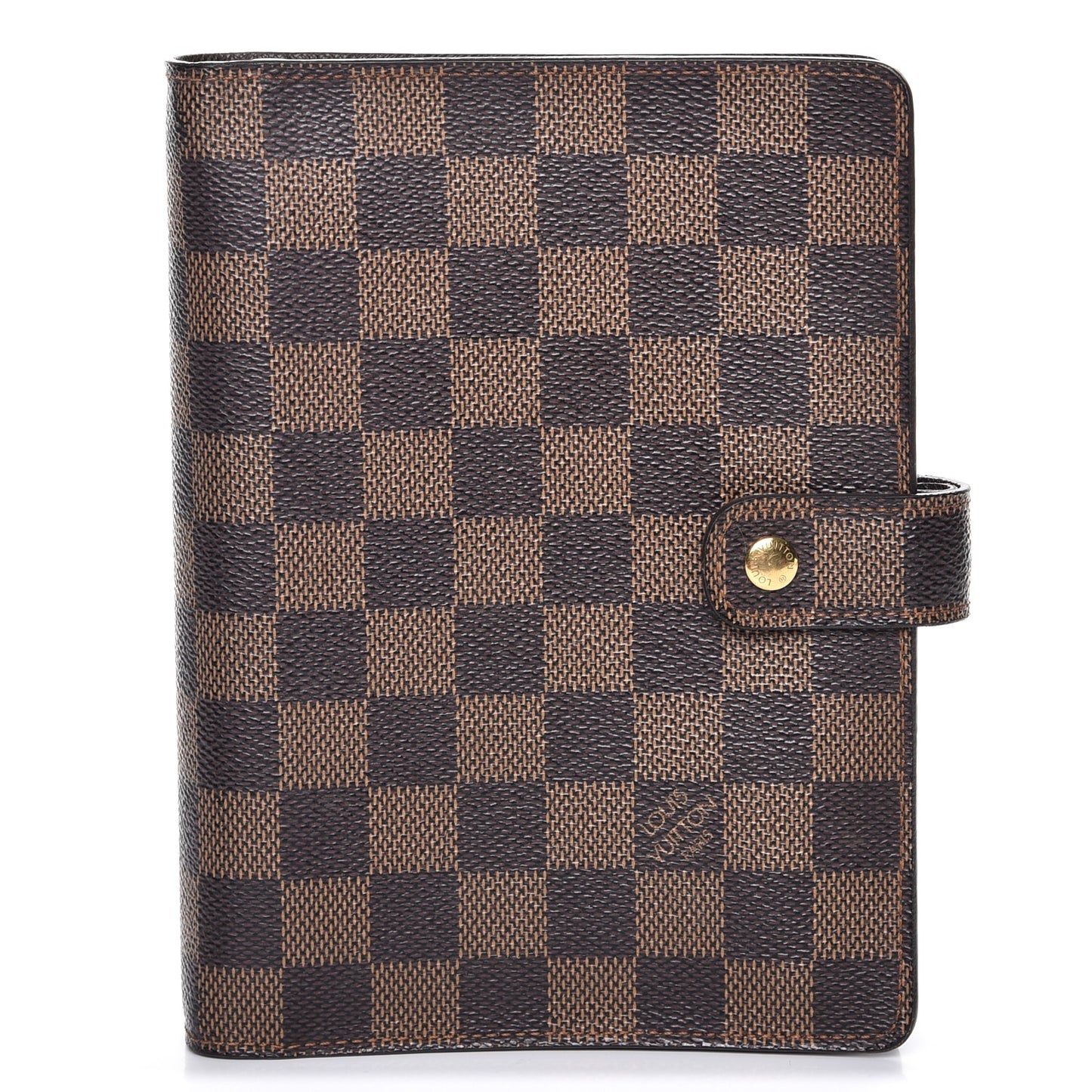 Damier Ebene Medium Ring Agenda Cover