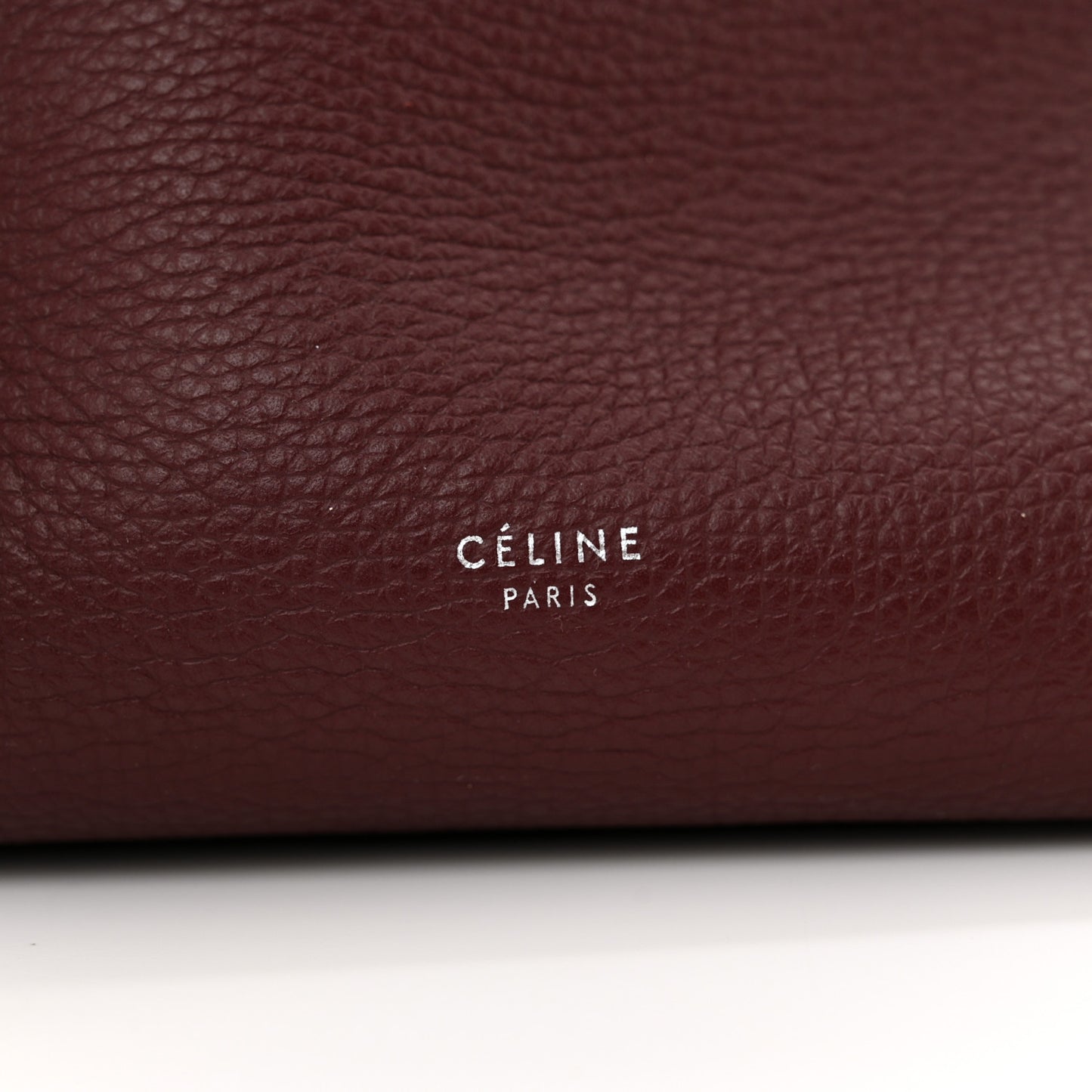 Supple Grained Calfskin Small Big Bag Wine