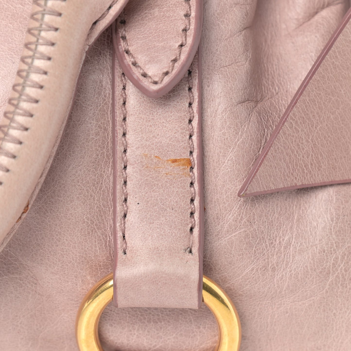 Vitello Lux Mini Bow Bag Cipria