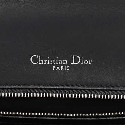 Christian Dior Metallic Patent Micro-Cannage Medium Diorama Flap Bag Silver 5 of 8