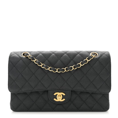 Chanel Caviar Quilted Medium Double Flap Black 1 of 10