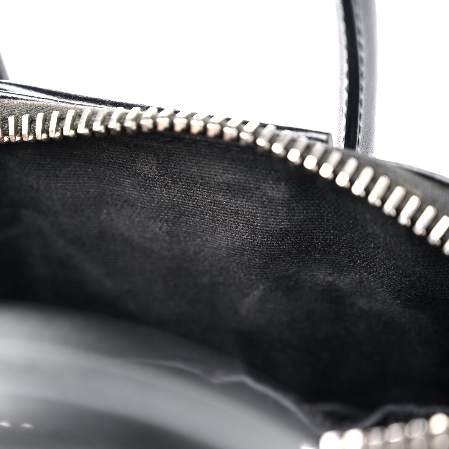 Shiny Lord Calfskin Mini Antigona Black