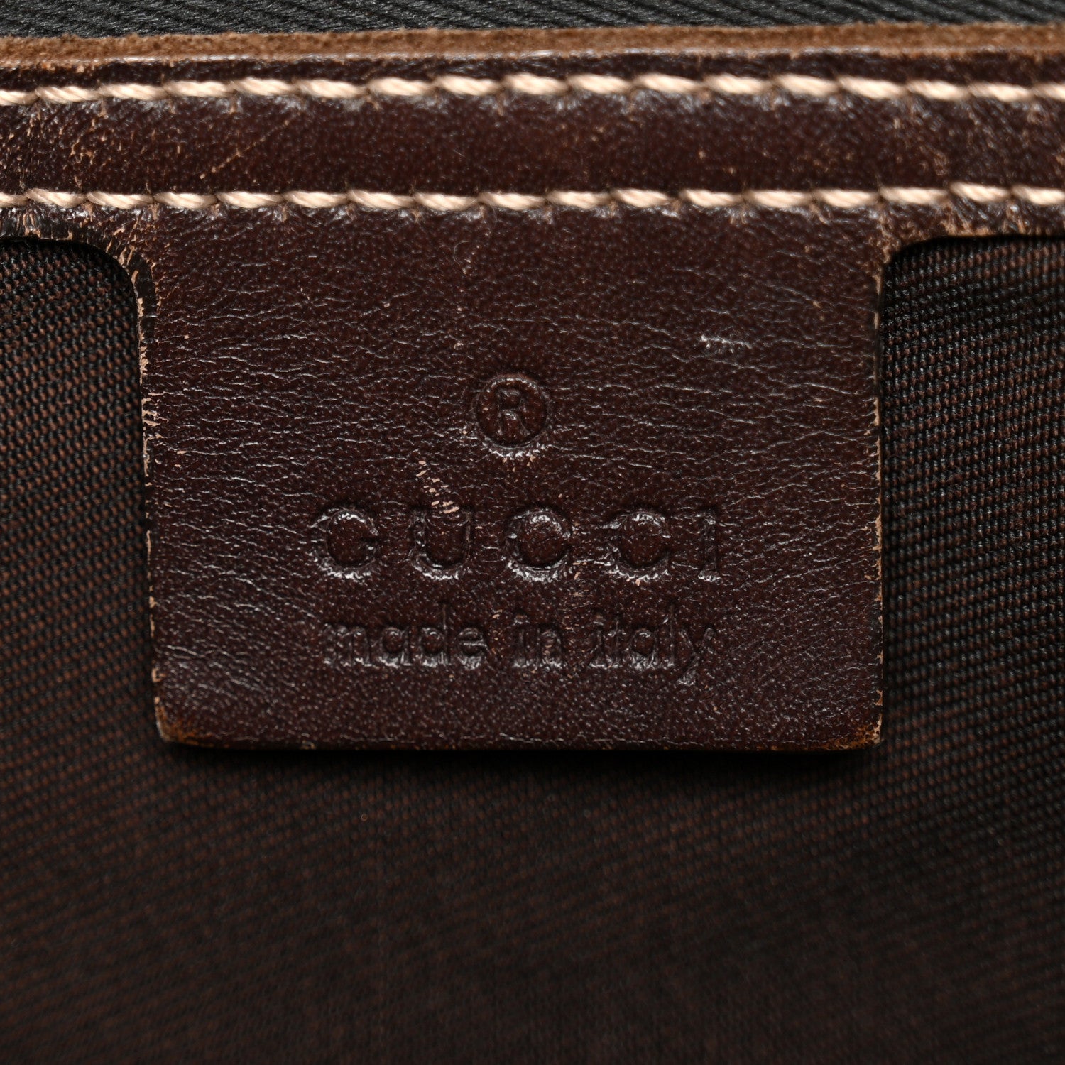 Gucci GG Supreme Monogram Medium Flat Messenger Bag Dark Brown 6 of 12