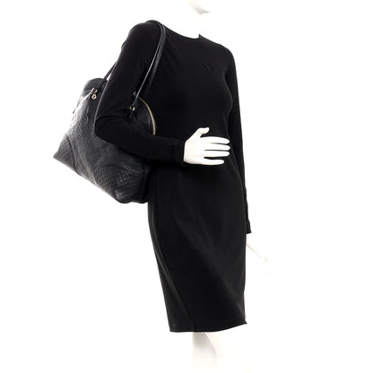 Gucci Guccissima Medium Bree Shoulder Bag Black 2 of 16
