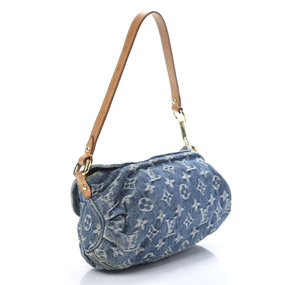Louis Vuitton Monogram Denim Mini Pleaty Blue 3 of 11