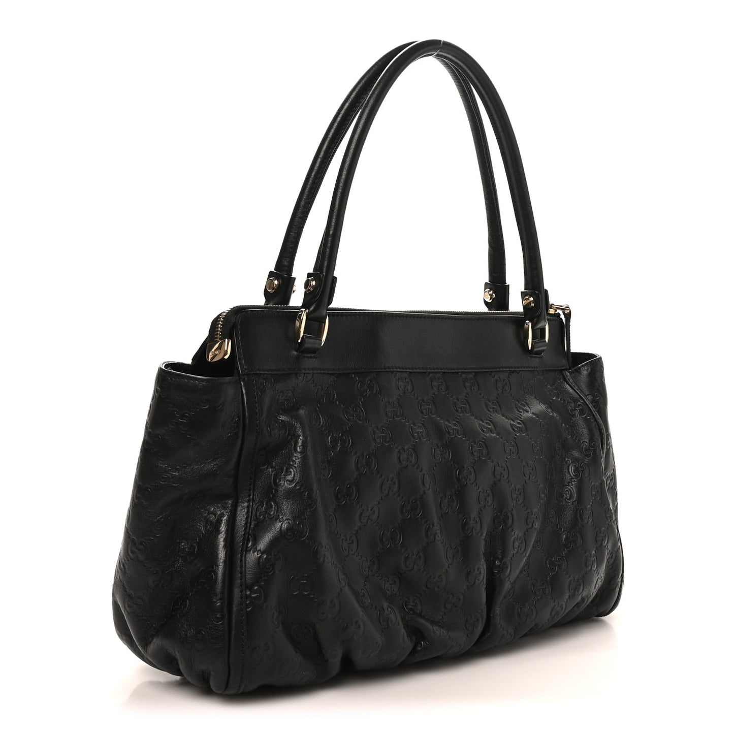Guccissima D Gold Tote Black