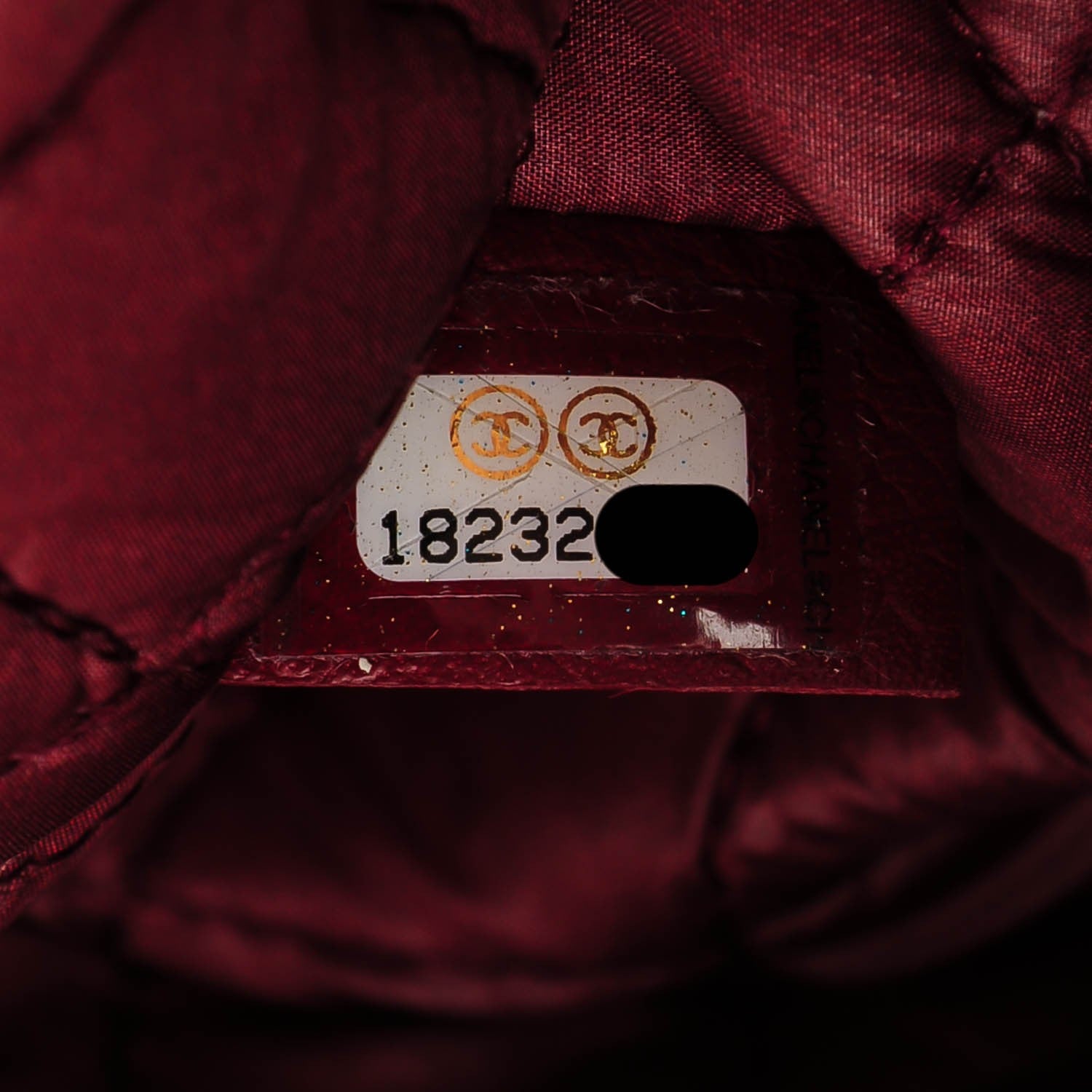 Chanel Caviar Quilted Medium Cosmetic Case Dark Red 7 of 7