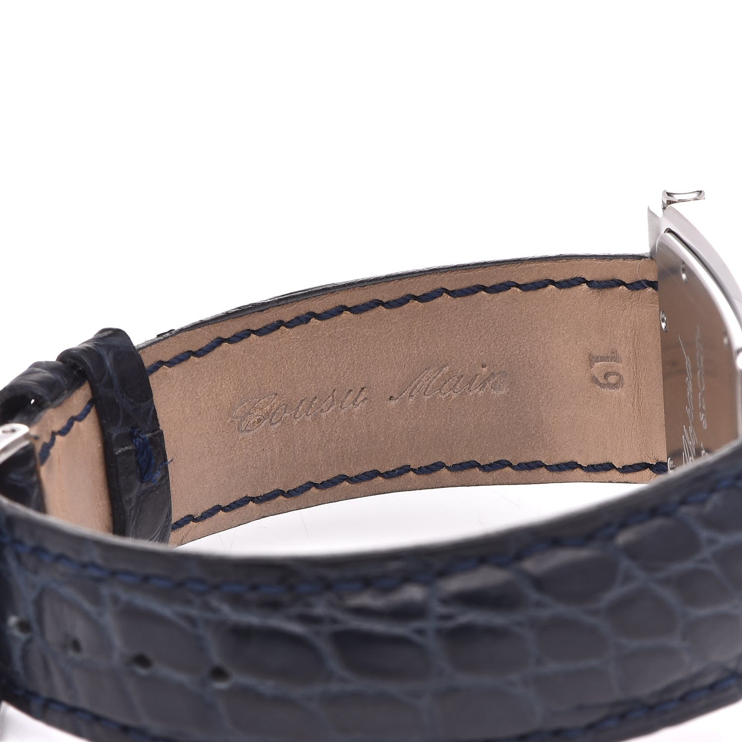 Chopard Stainless Steel Alligator Diamond Bezel Mother of Pearl 30mm Happy Sport Quartz Watch 7 of 7