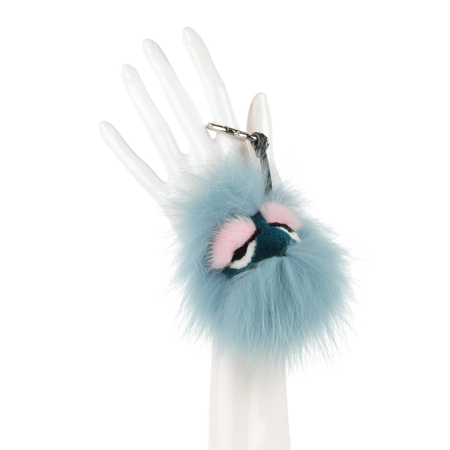 Fox Mink Rabbit Fur Vitello Flamingo Mini Monster Bag Bug Charm Lagoon Black Multicolor