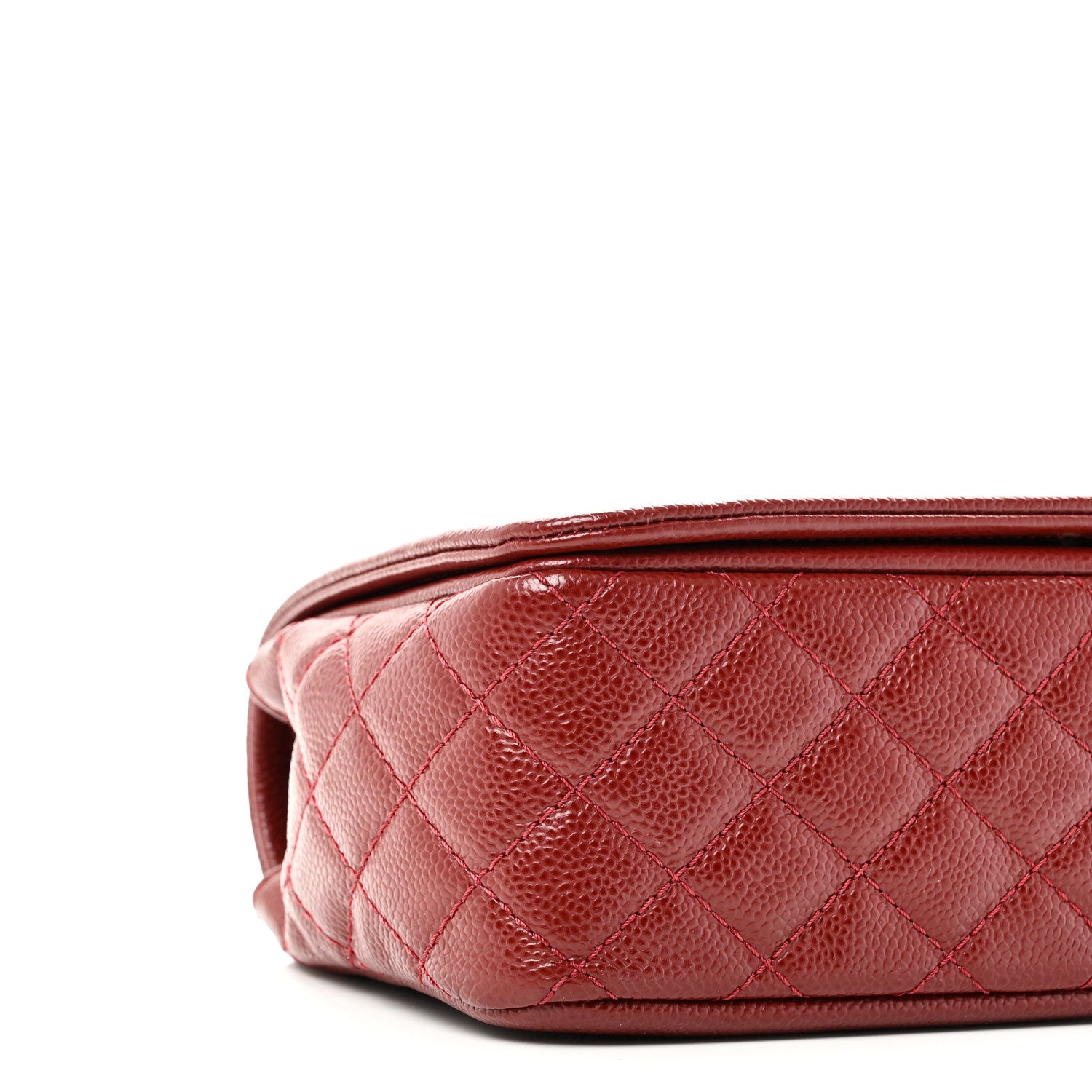 Chanel Caviar Medium Timeless CC Flap Dark Red 9 of 11