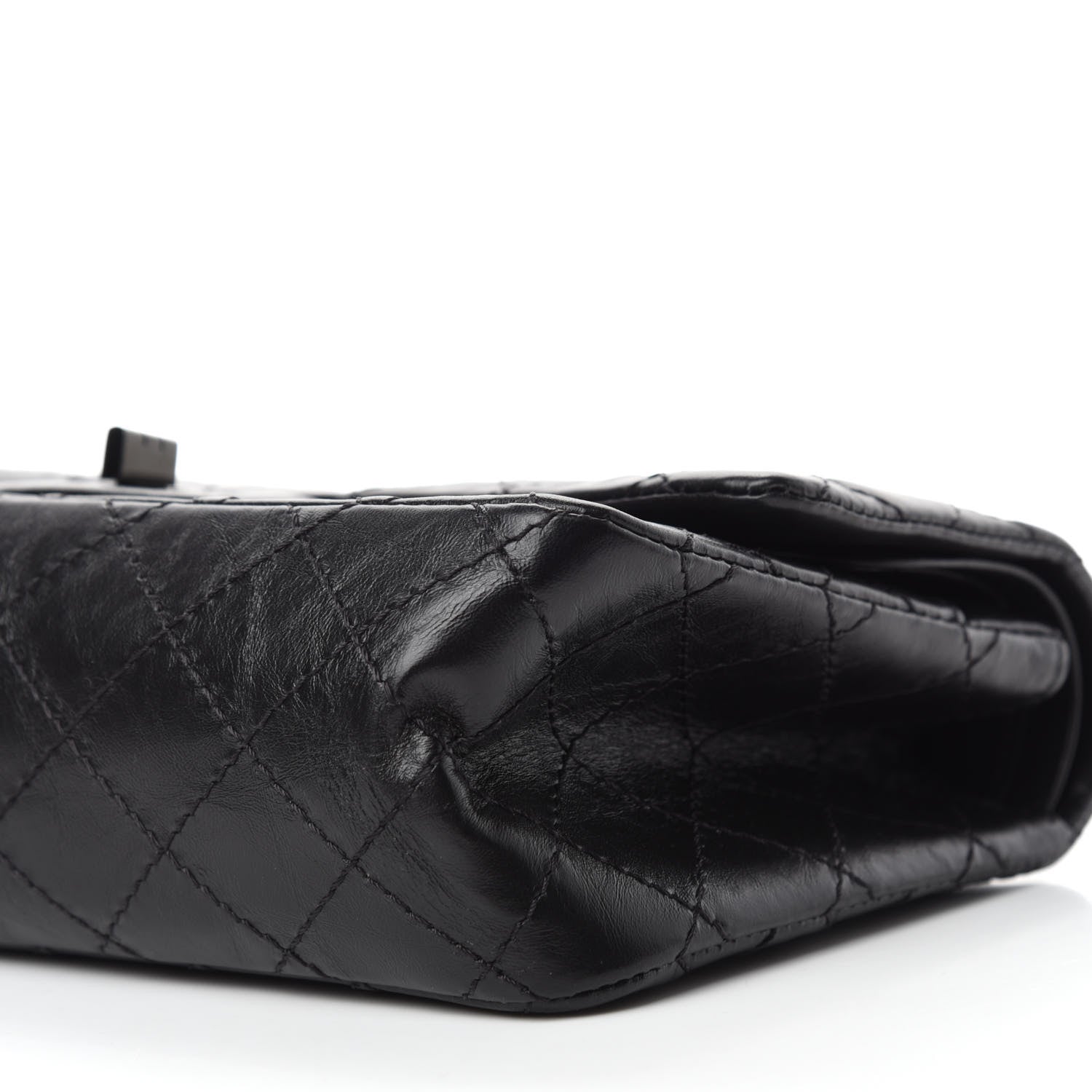 Chanel Aged Calfskin Quilted 2.55 Reissue 225 Flap So Black 7 of 12