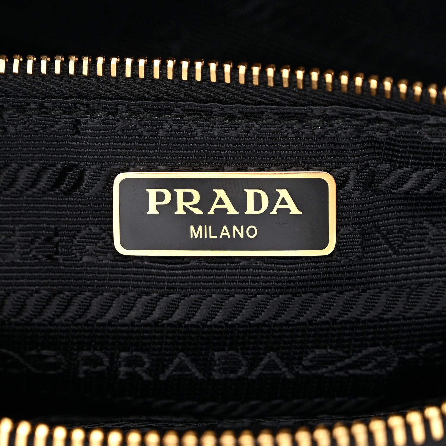 Prada Tessuto Nylon Gaufre Shoulder Bag Black 6 of 11