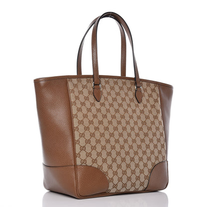 Gucci Monogram Medium Bree Zippered Tote Beige Tabacco 3 of 9