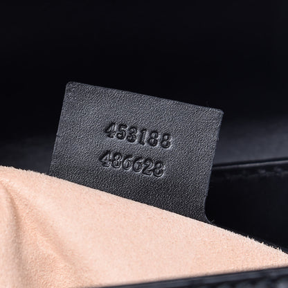 Gucci Guccissima Signature Small Padlock Top Handle Bag Black 7 of 12
