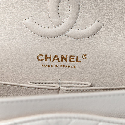 Chanel Caviar Chevron Quilted Small Double Flap Beige 6 of 11