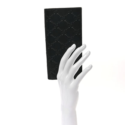 Gucci Guccissima Long Wallet Black 2 of 8