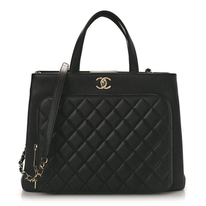 Chanel Caviar Quilted Large Business Affinity Shopping Bag Black 1 of 9
