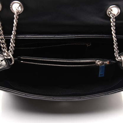 Saint Laurent Calfskin Y Quilted Monogram Medium Loulou Chain Satchel Black 5 of 17