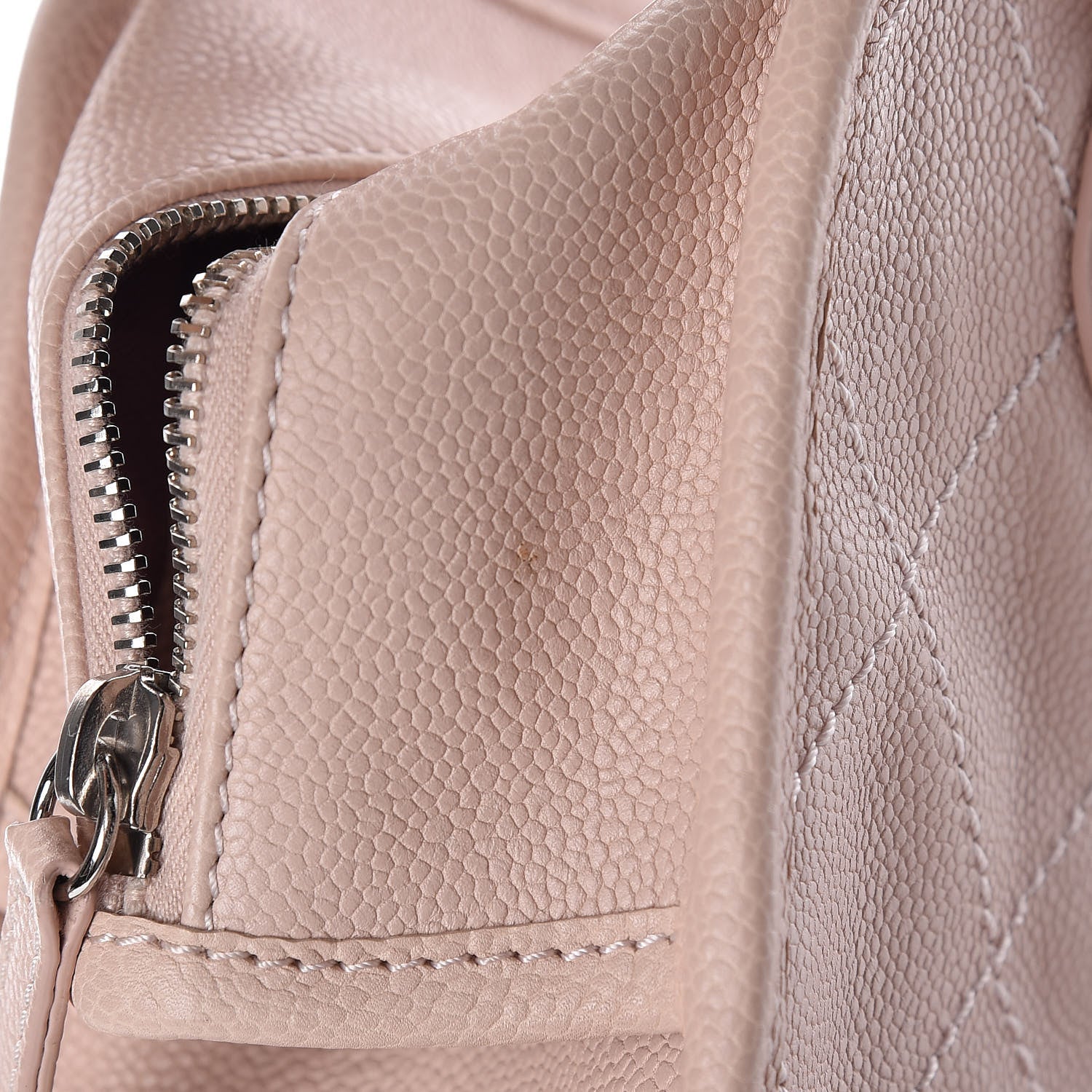 Chanel Caviar Quilted Small Deauville Bowling Bag Light Pink 10 of 13