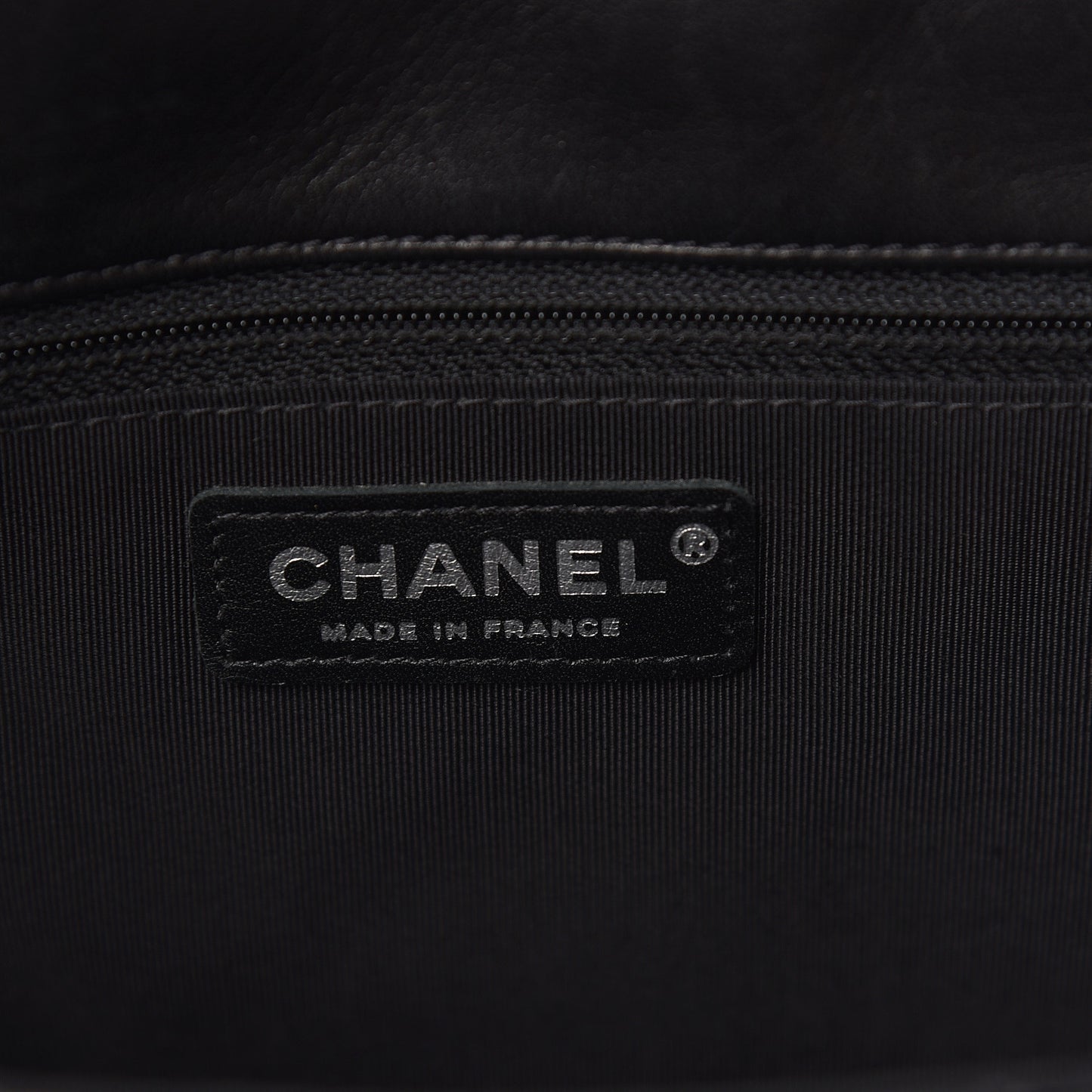 Lambskin Quilted Medium Hula Hoop Flap Black