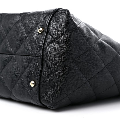 Chanel Caviar Quilted Large Shopping Tote Black 9 of 10