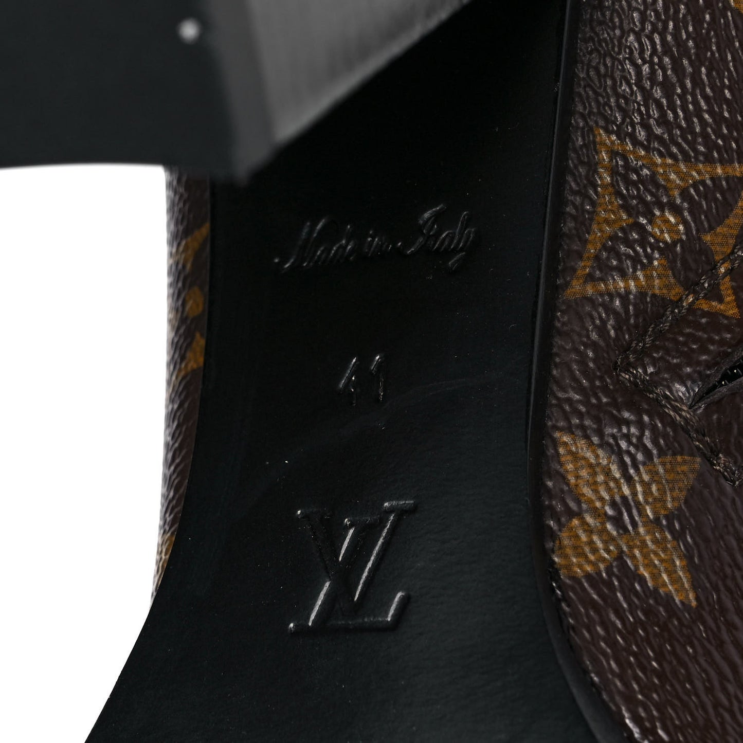 Patent Calfskin Monogram Star Trail Ankle Boots 41 Black