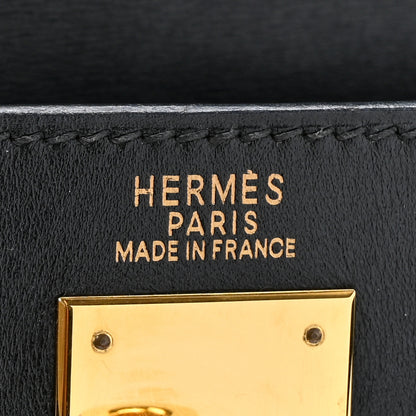 Hermes Box Kelly Retourne 32 Black 6 of 20
