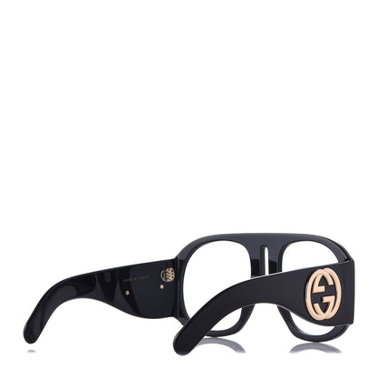 Gucci Acetate Oversized Interlocking G Sunglasses GG0152S Black 4 of 8