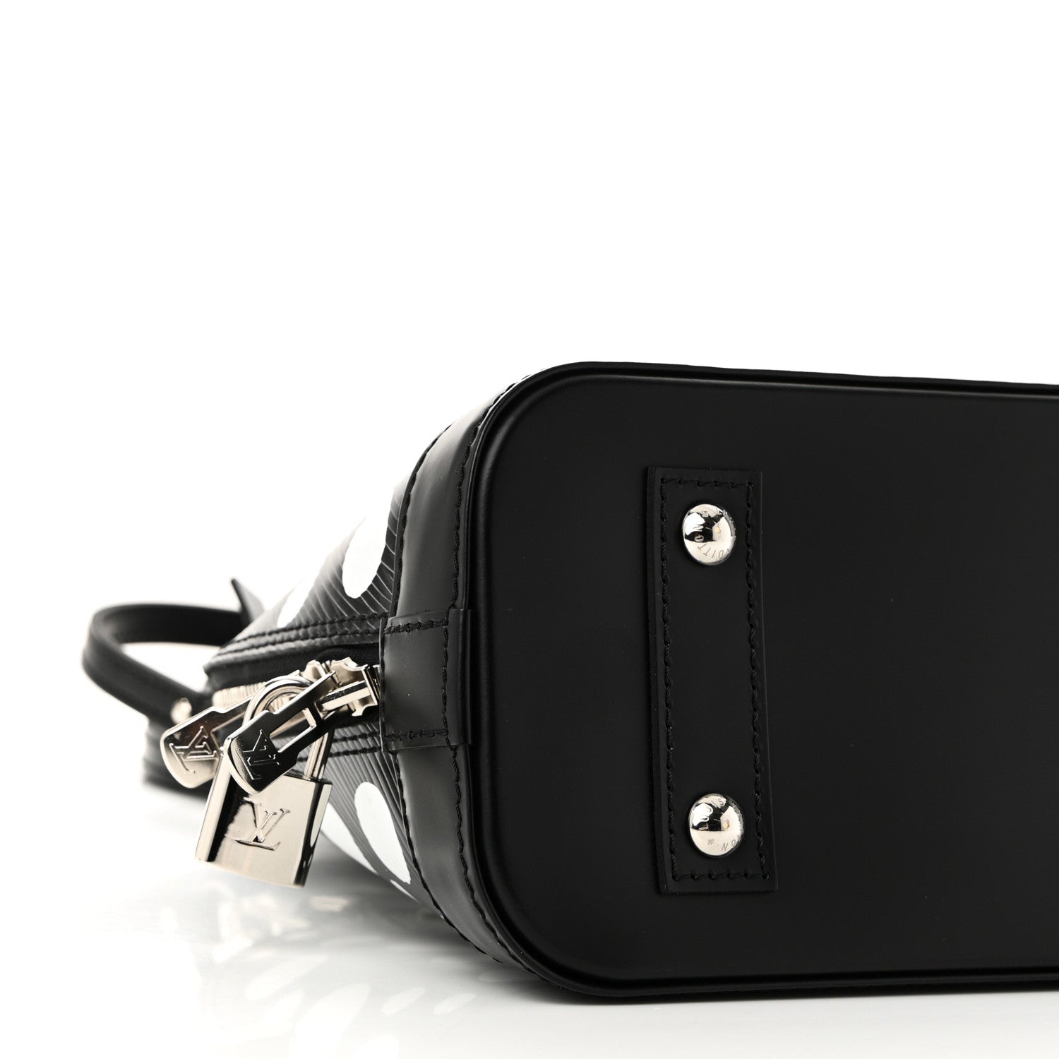Louis Vuitton X YK Epi Alma BB Black White 8 of 9