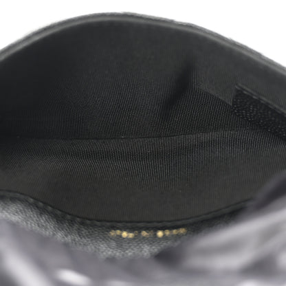 Chanel Caviar Fabric Graffiti Foldable Tote Bag With Chain Black Multicolor 11 of 20