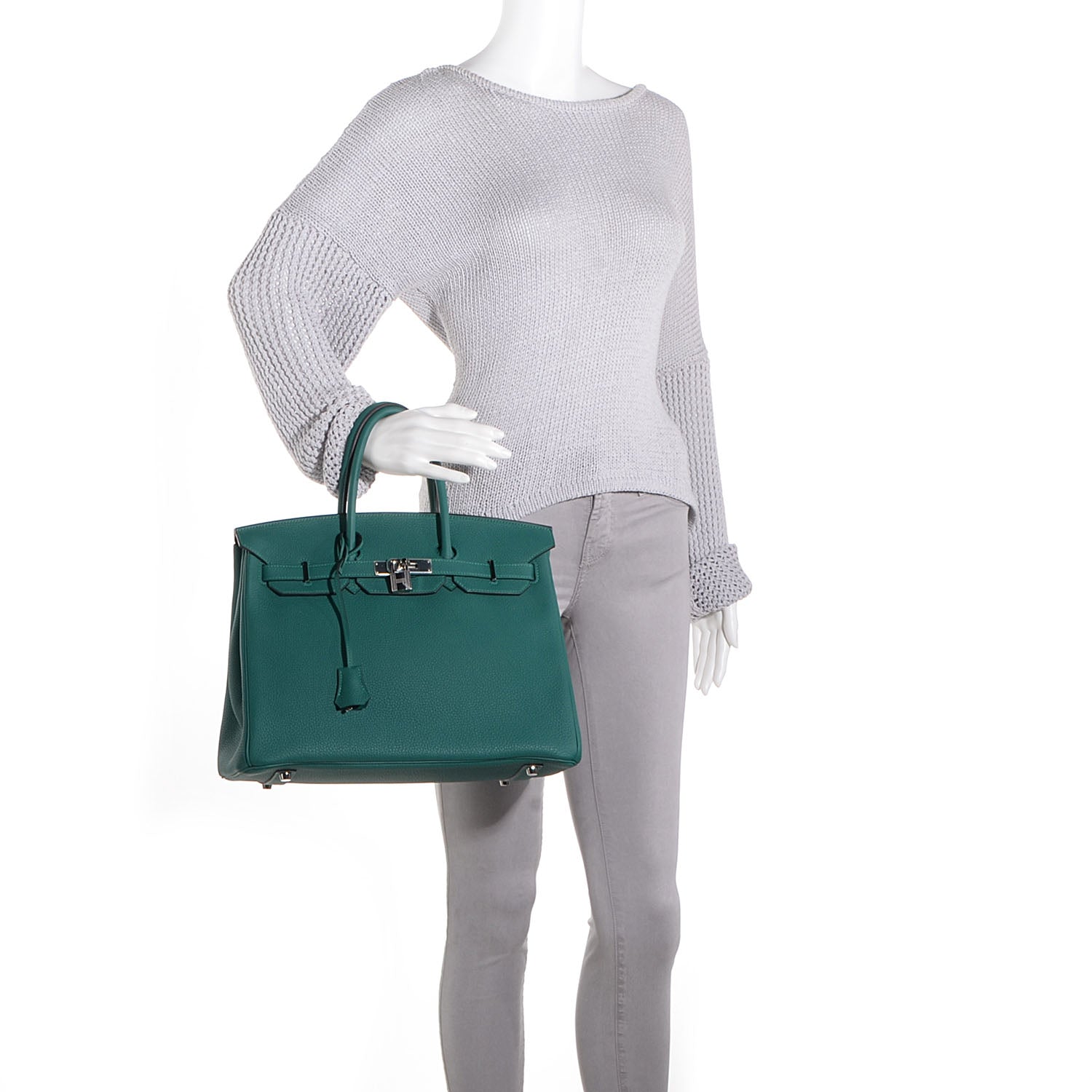 Hermes Togo Birkin 35 Malachite 22 of 28