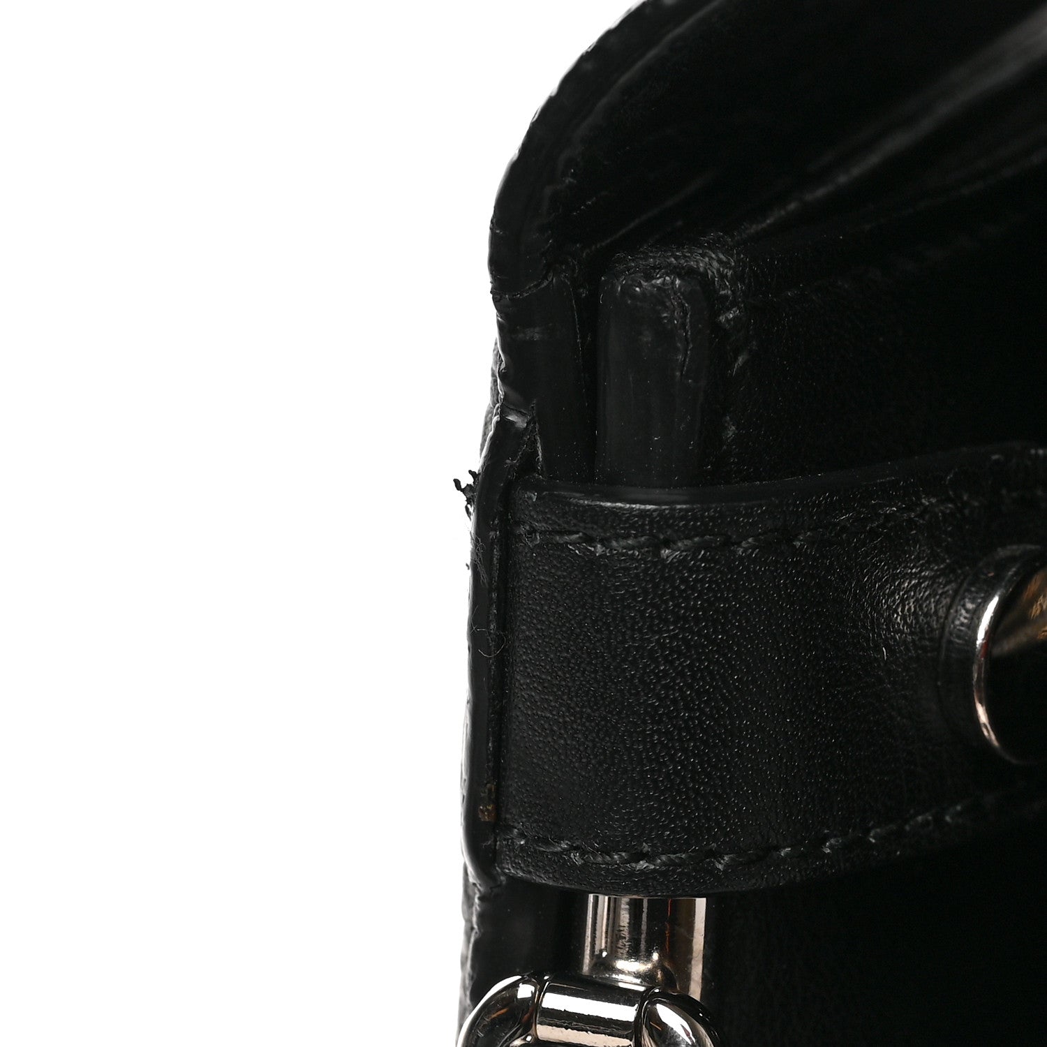 Christian Dior Grained Calfskin Large Diorever Flap Black 10 of 11