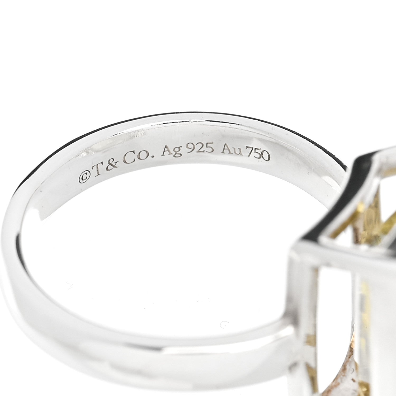 Tiffany Sterling Silver 18K Yellow Gold Citrine Return to Tiffany Love Bugs Bee Ring 50 5.25 5 of 6