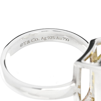Tiffany Sterling Silver 18K Yellow Gold Citrine Return to Tiffany Love Bugs Bee Ring 50 5.25 5 of 6