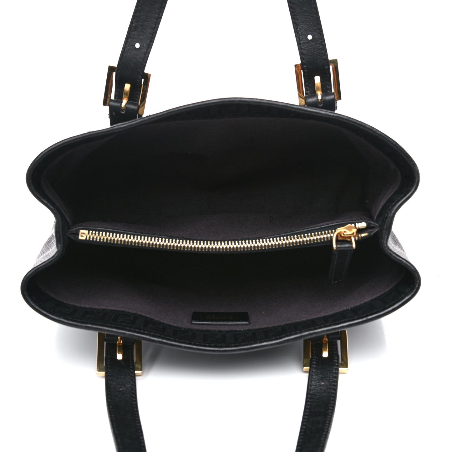 Zucchino Spalmati Vitello Small Tote Black