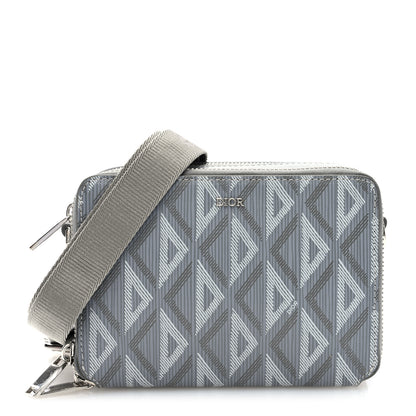 Christian Dior Coated Canvas CD Diamond Messenger Pouch Grey 1 of 10