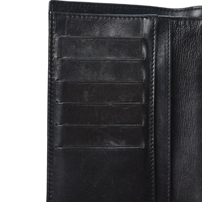 Chanel Lambskin Embossed Camellia Flap Wallet Black 12 of 15