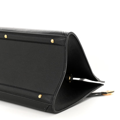 Louis Vuitton Calfskin Steamer MM Black 10 of 14