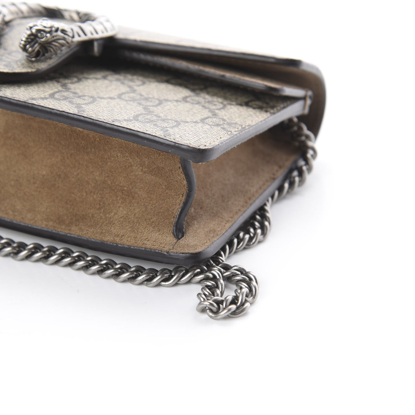 GG Supreme Monogram Super Mini Dionysus Shoulder Bag Taupe