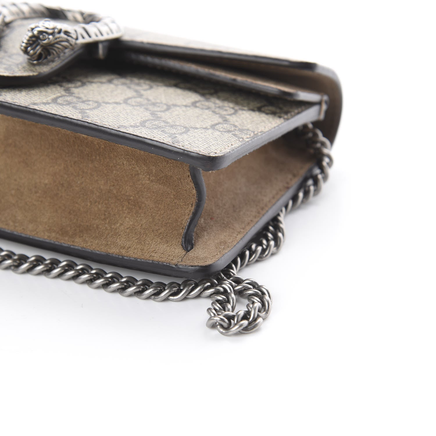 Gucci GG Supreme Monogram Super Mini Dionysus Shoulder Bag Taupe 6 of 7