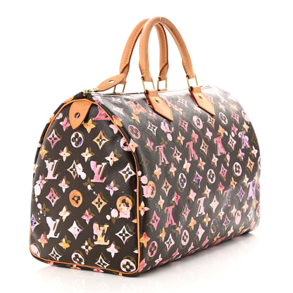 Louis Vuitton Watercolor Aquarelle Speedy 35 Brown 3 of 11