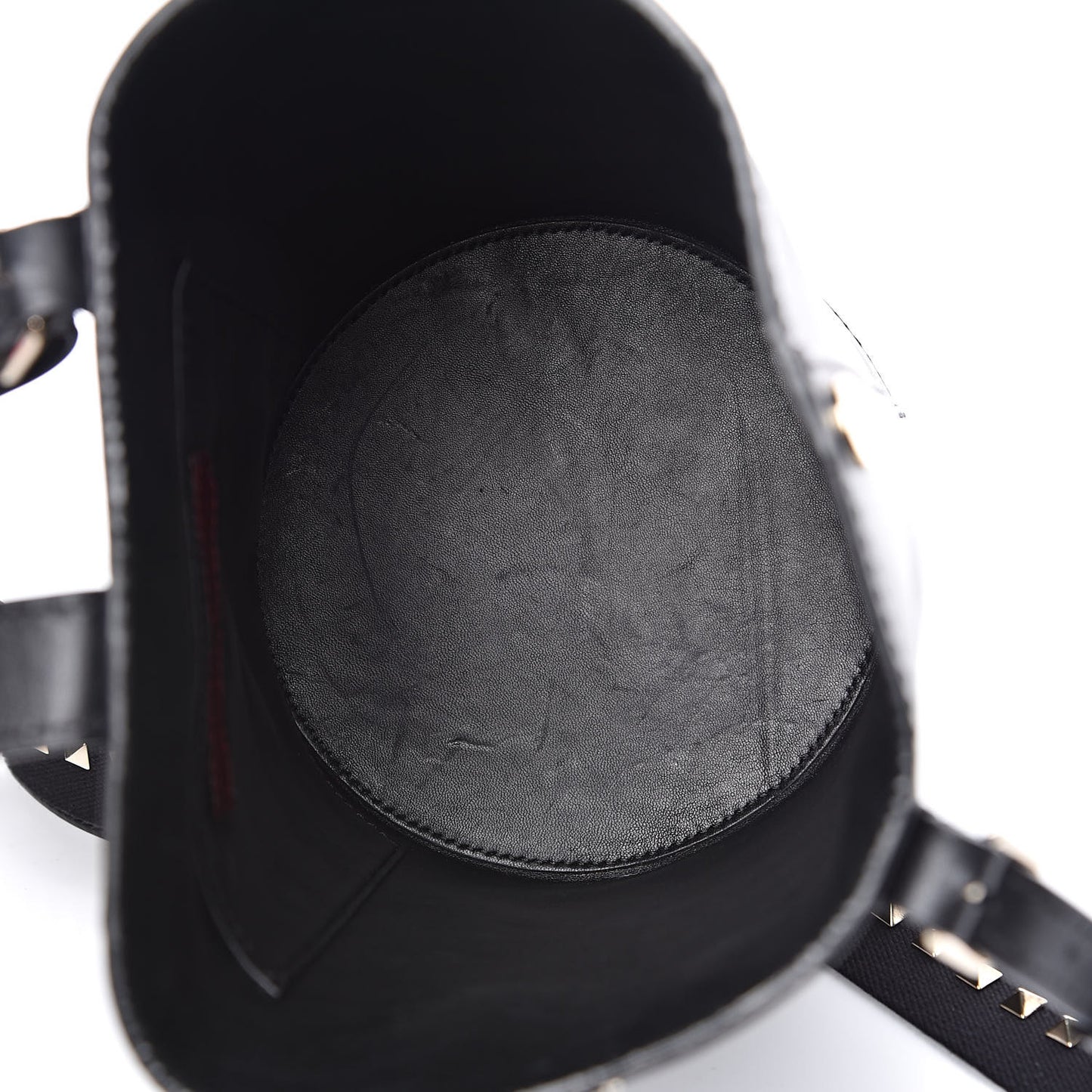 Vitello Rockstud Bucket Bag Black