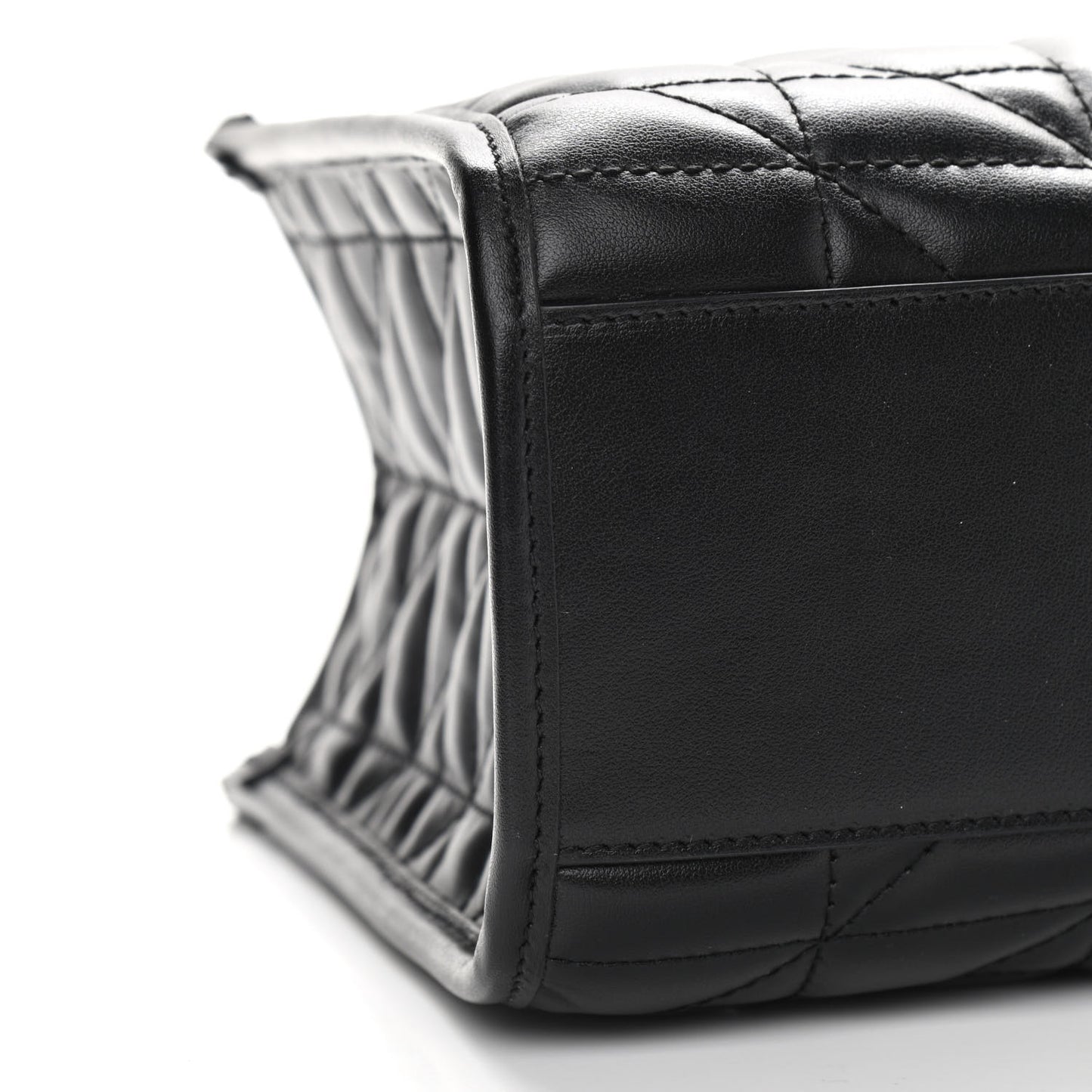 Calfskin Matelasse Aria Small GG Marmont Shoulder Tote Black