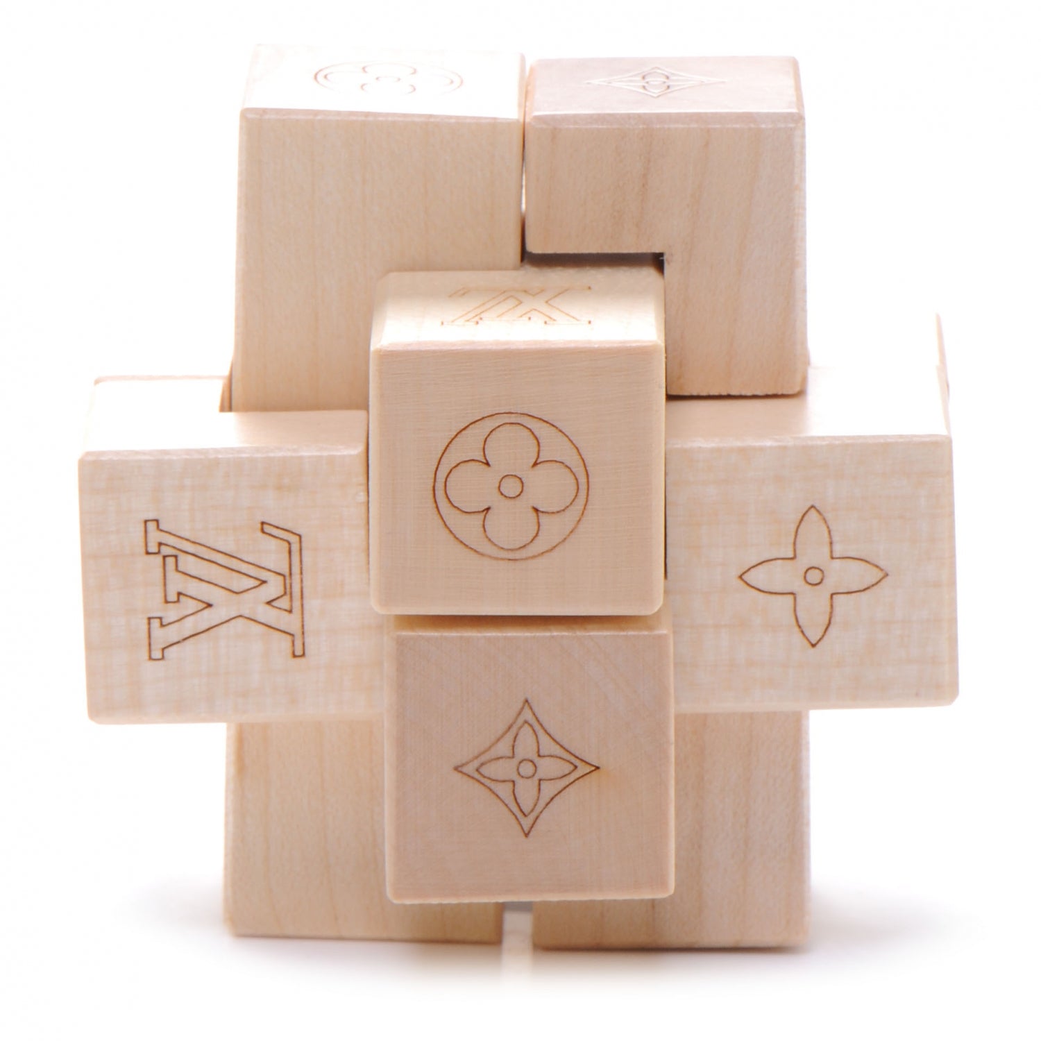 Louis Vuitton Le Pateki Wood Cube Puzzle VIP Gift 1 of 5